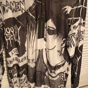 Widow & Dolls Kill mesh shirts